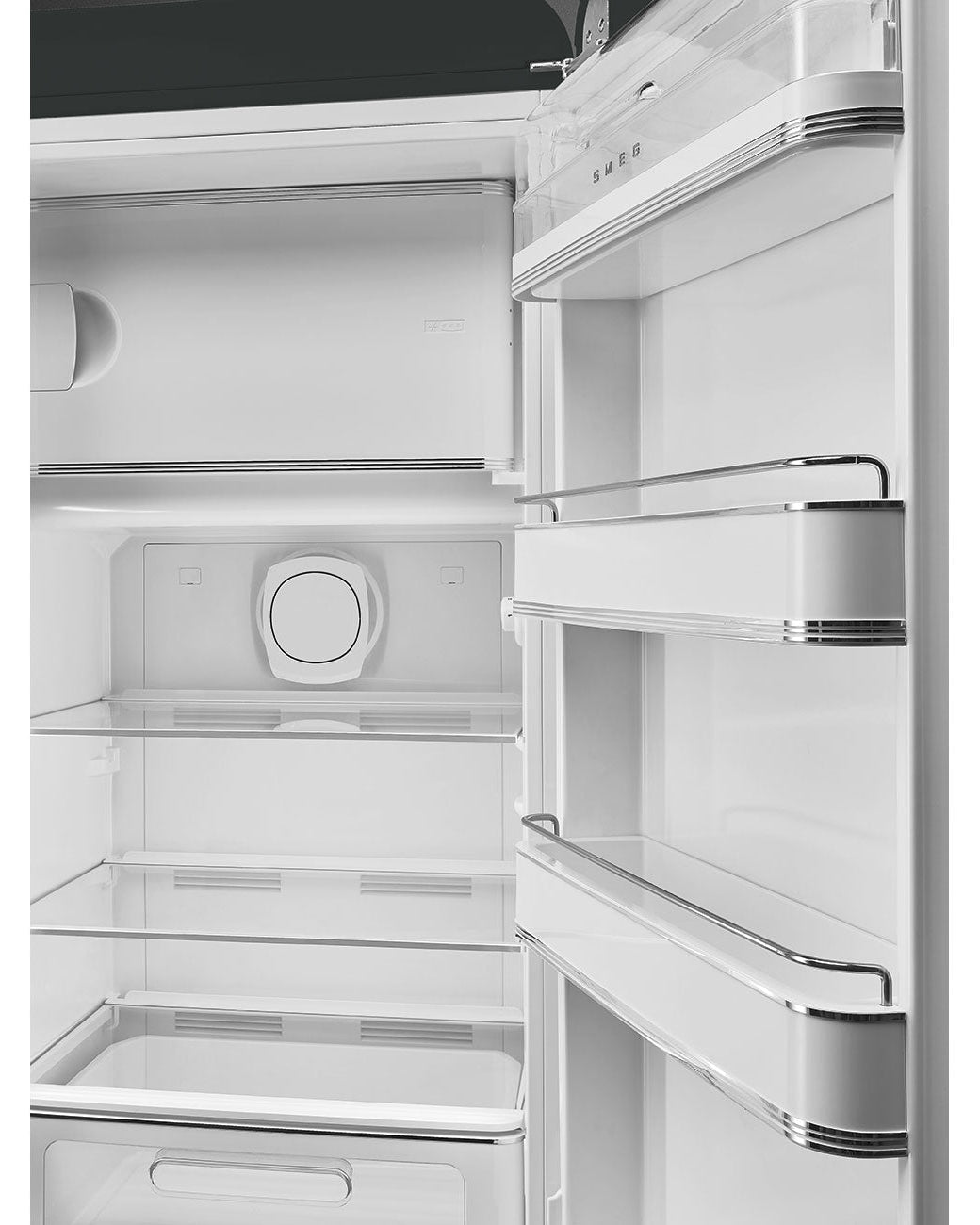 Free Standing Refrigerator- 50’s Style, Matte Black Velvet