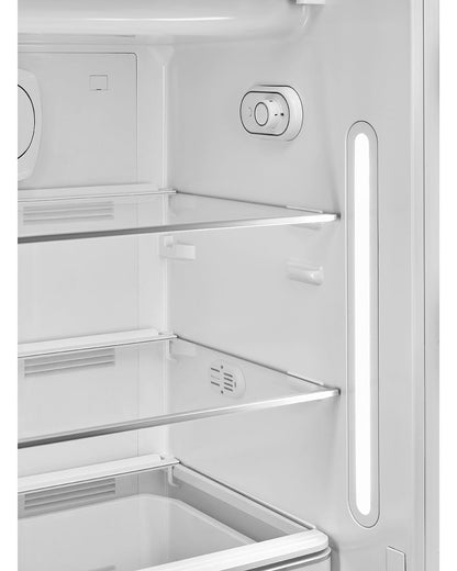 Free Standing Refrigerator- 50’s Style, Matte Perfect Pale