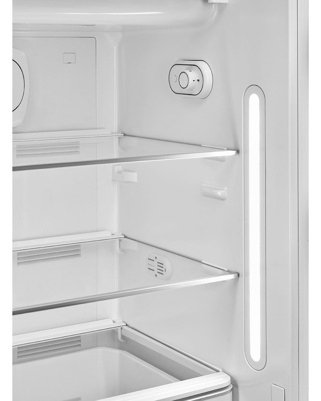 Free Standing Refrigerator- 50’s Style, Matte Perfect Pale