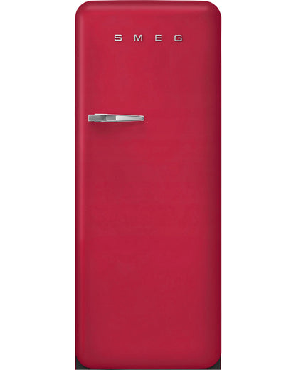 Free Standing Refrigerator- 50’s Style, Matte Ruby Red