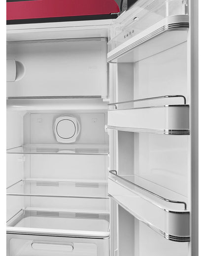 Free Standing Refrigerator- 50’s Style, Matte Ruby Red