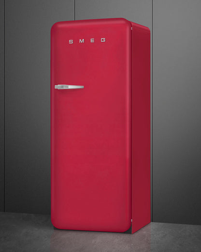 Free Standing Refrigerator- 50’s Style, Matte Ruby Red