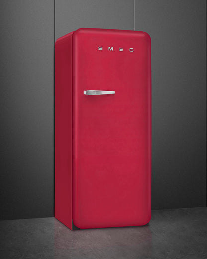 Free Standing Refrigerator- 50’s Style, Matte Ruby Red