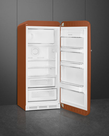 Free Standing Refrigerator- 50’s Style, Matte Rust