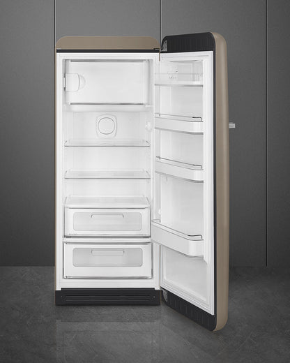 Free Standing Refrigerator- 50’s Style, Matte Taupe