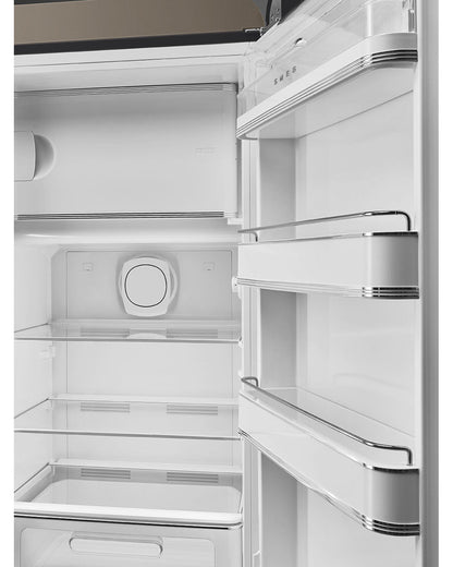 Free Standing Refrigerator- 50’s Style, Matte Taupe