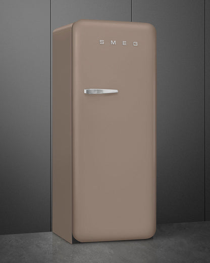 Free Standing Refrigerator- 50’s Style, Matte Taupe