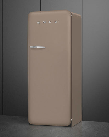 Free Standing Refrigerator- 50’s Style, Matte Taupe