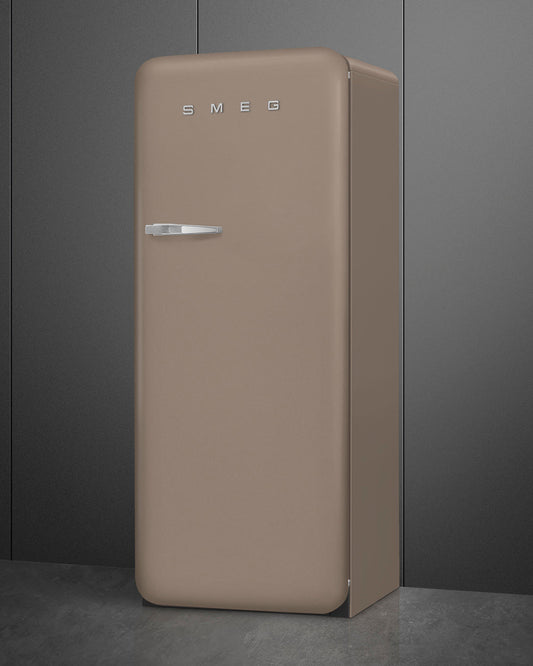 Free Standing Refrigerator- 50’s Style, Matte Taupe