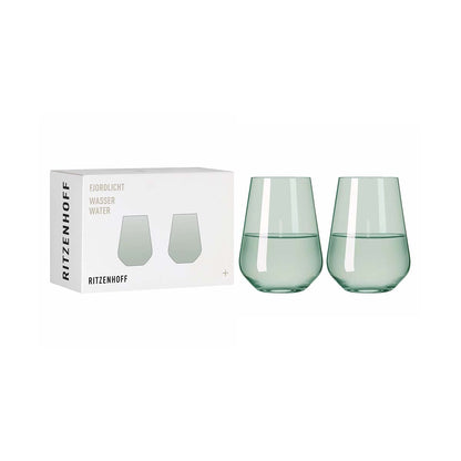 Fjord Light Water Glass, Green