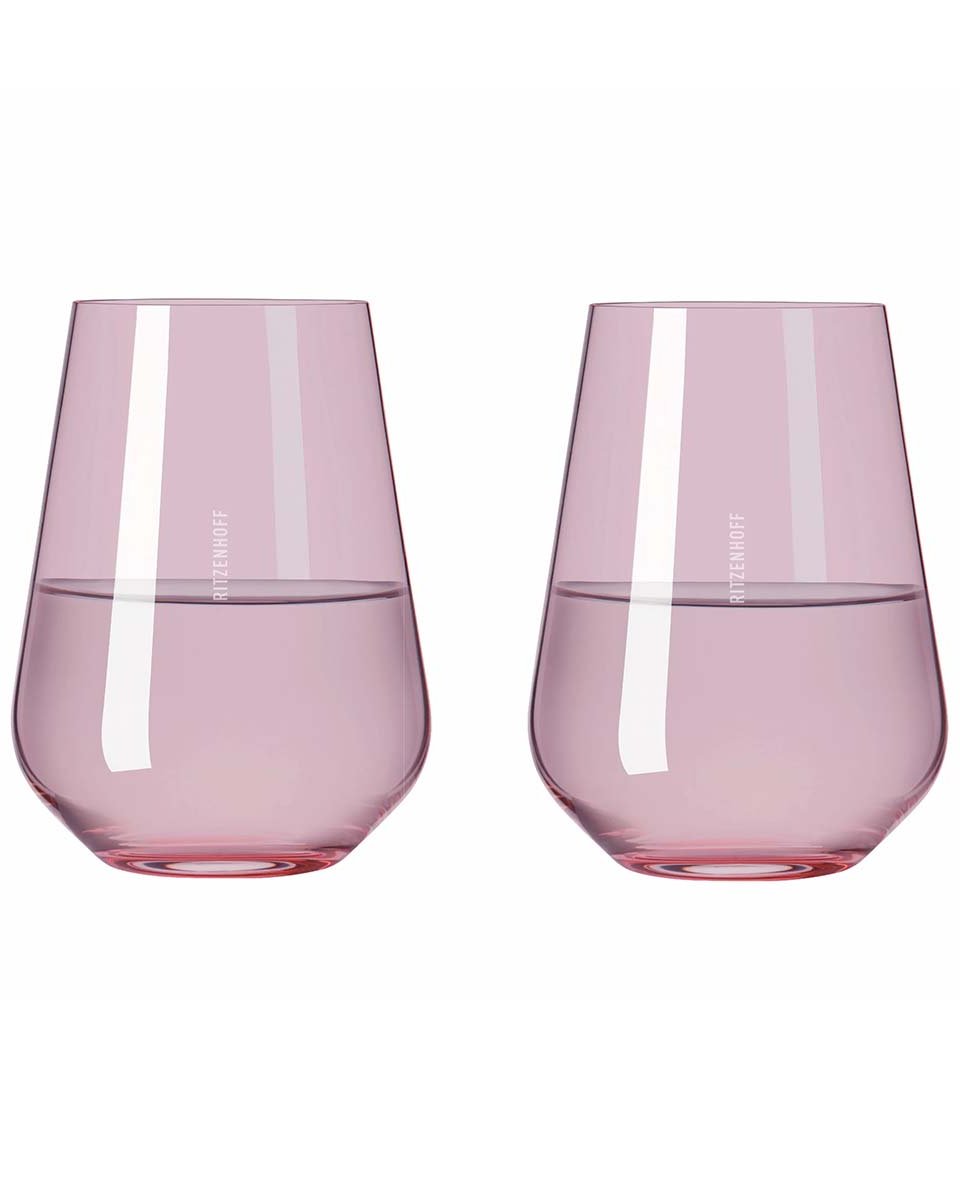 Fjord Light Water Glass, Peach