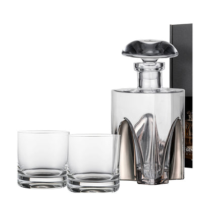 Gentleman Decanter Set, Platinum