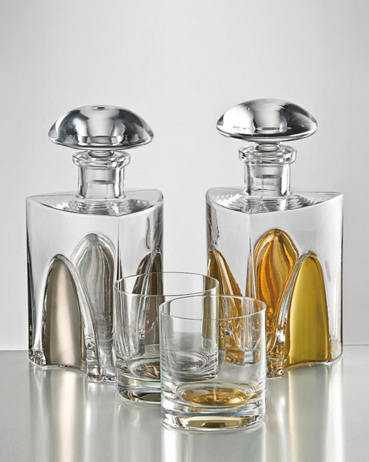 Gentleman Decanter Set, Platinum