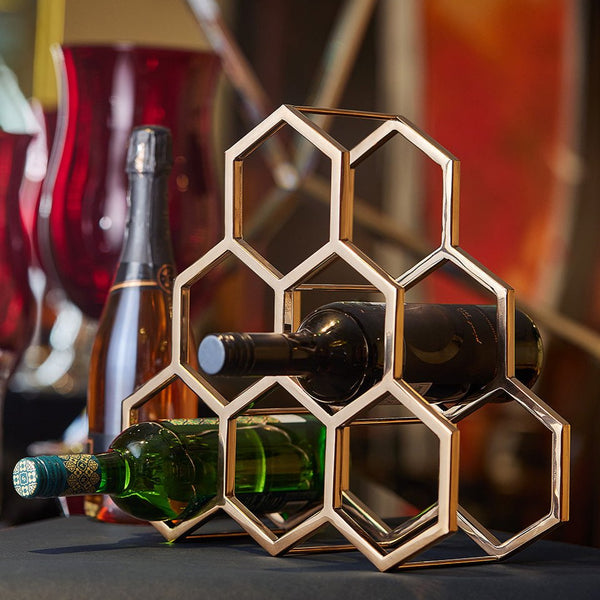 Honeycomb Wine Rack (Bronze) Online