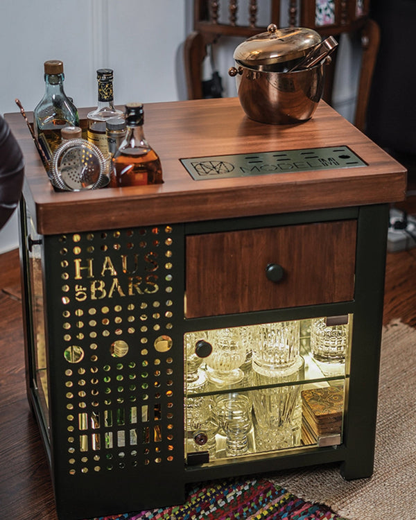 Shop HAUS OF BARS Model M Mini Bar in Royal Green