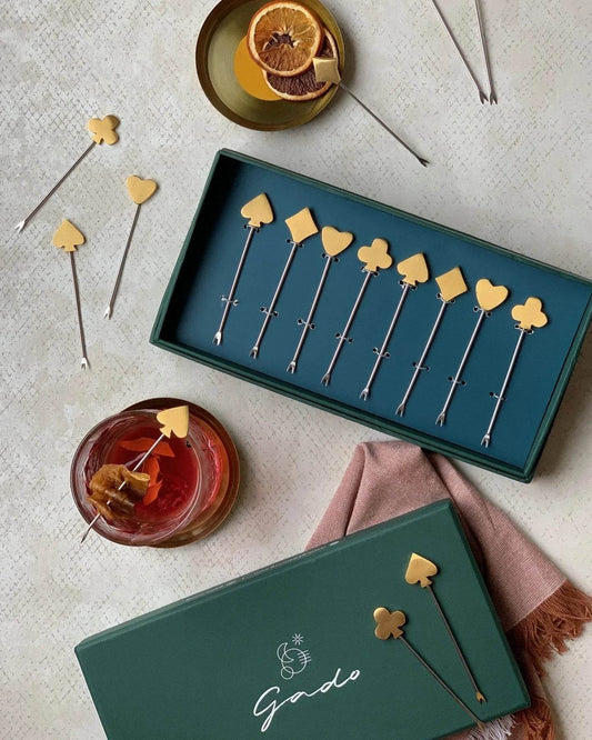 King Little Cocktail Picks, set of 8