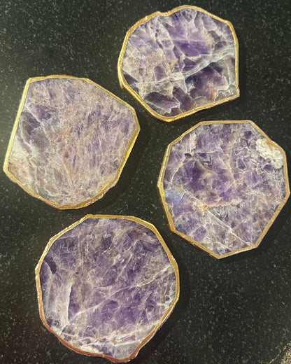 Amethyst Coasters