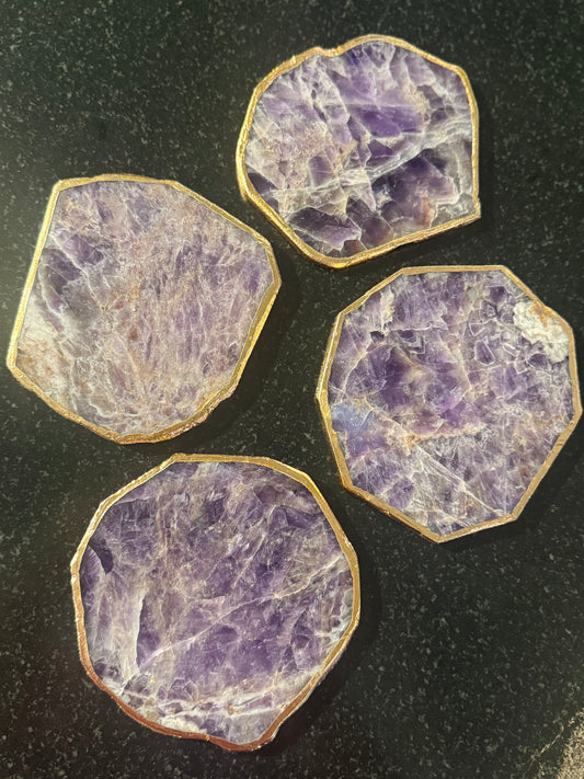 Amethyst Coasters