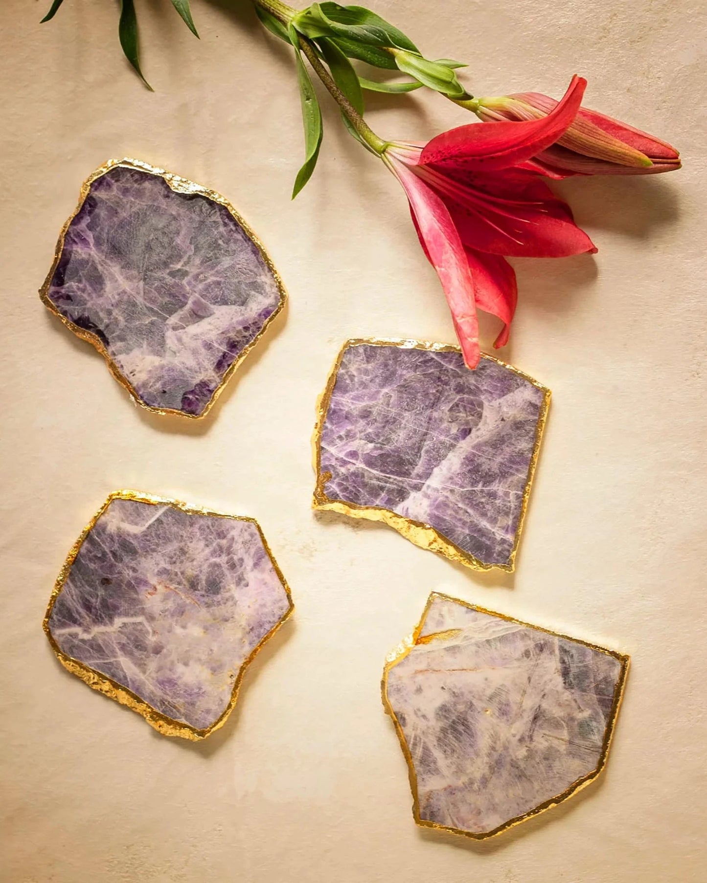 Amethyst Coasters