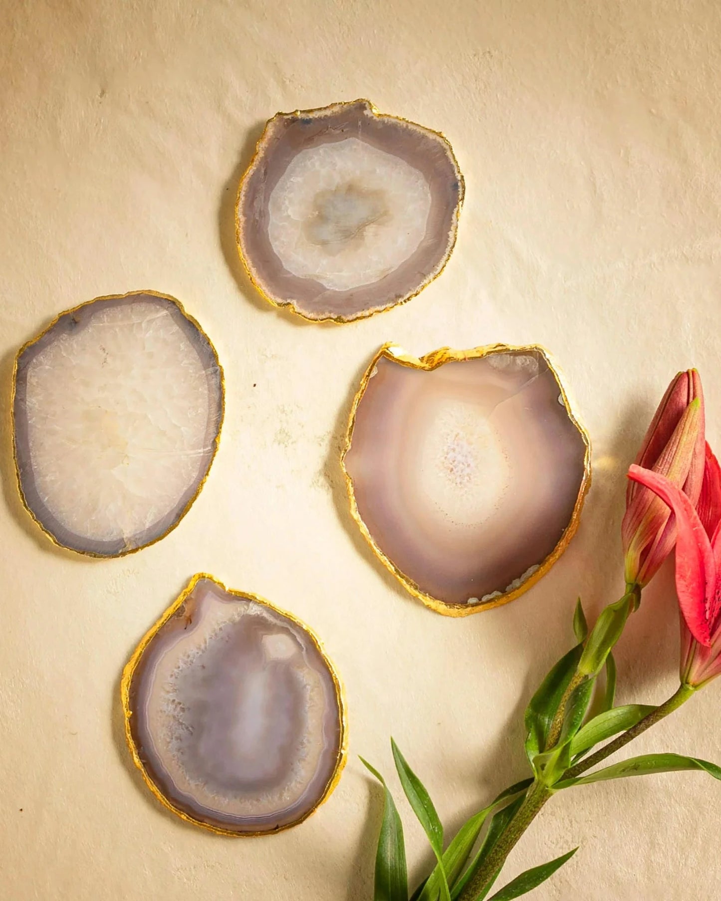 Agate Coasters Natural