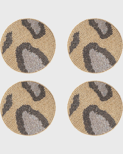 Animal Pattern Coasters, Gold