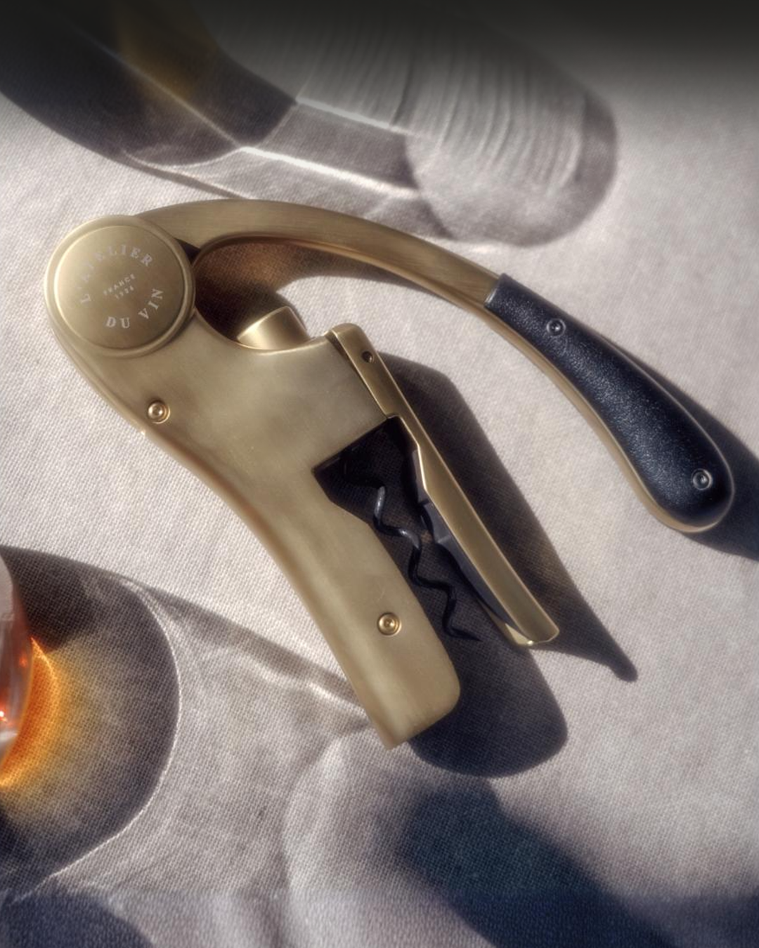 Oeno Motion Nomad Gold, Wine Opener with Case