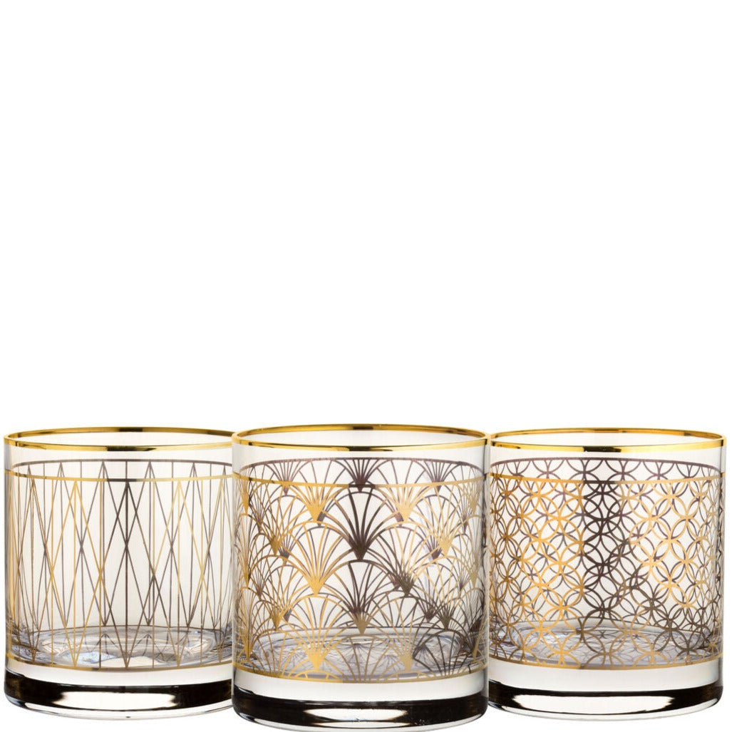 Coco Gold Tumblers, Set of 6