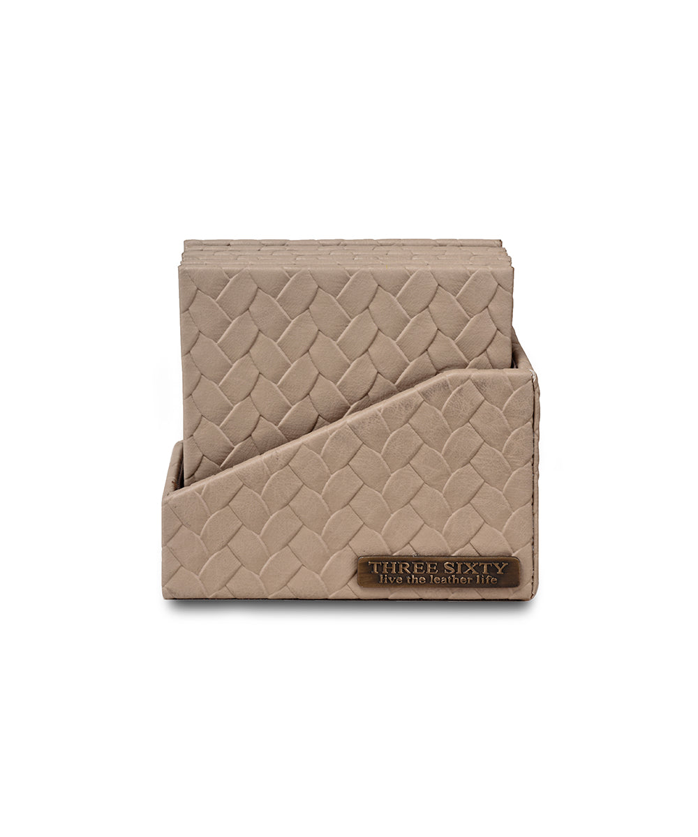 Entwine Coasters, Beige