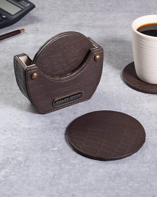 Eden Round Coasters, Brown