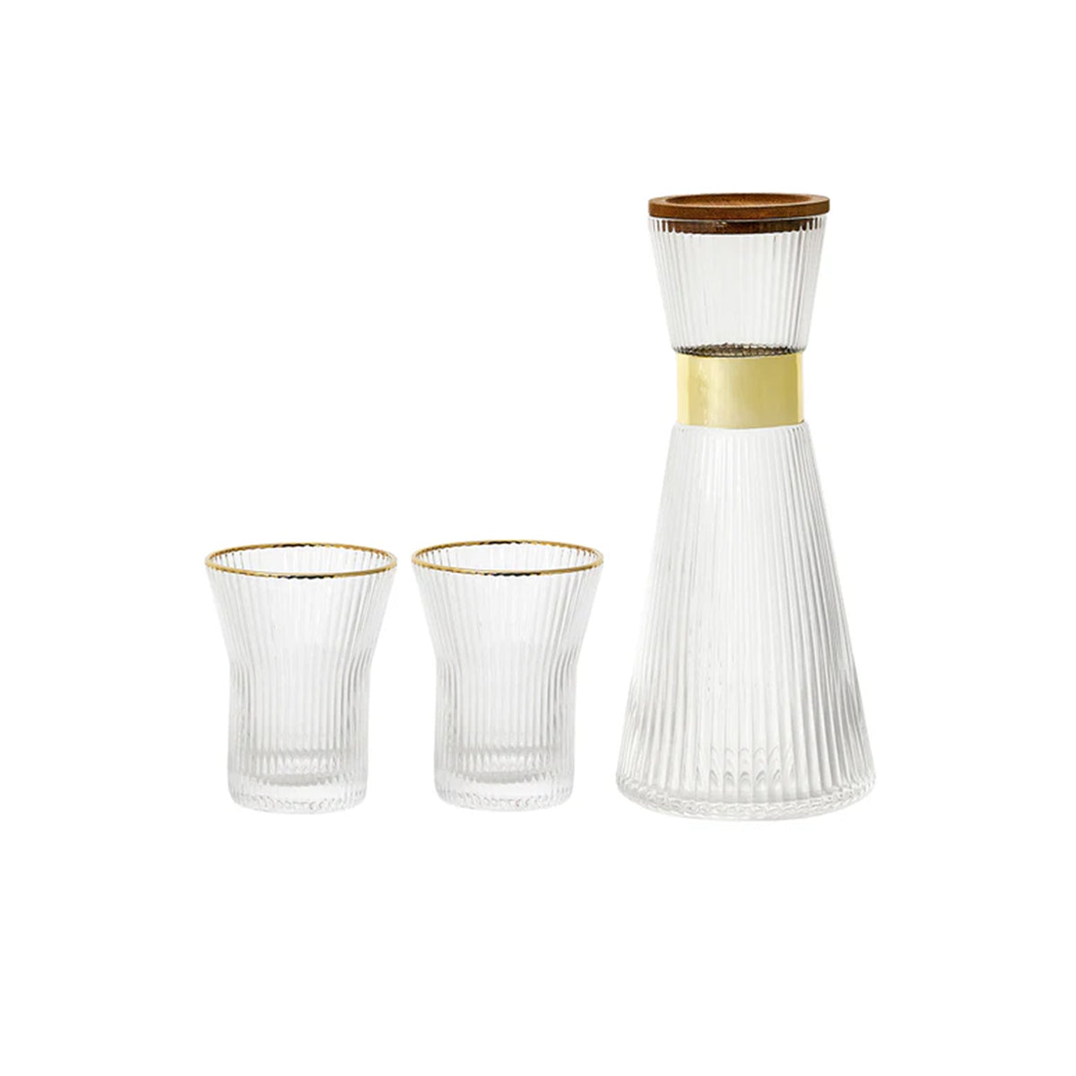 Rave Carafe Set, Clear