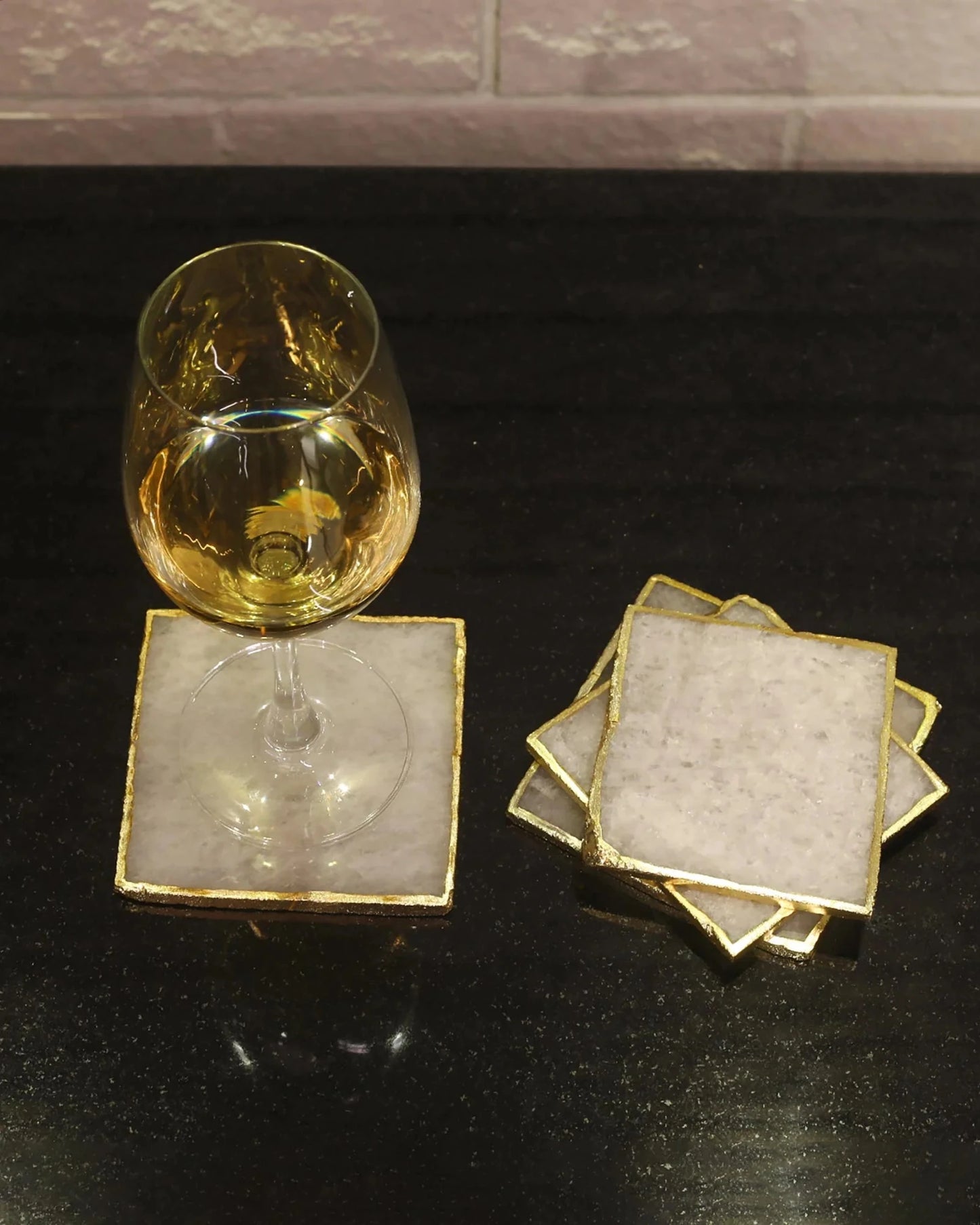 Quartz Coasters, Grey