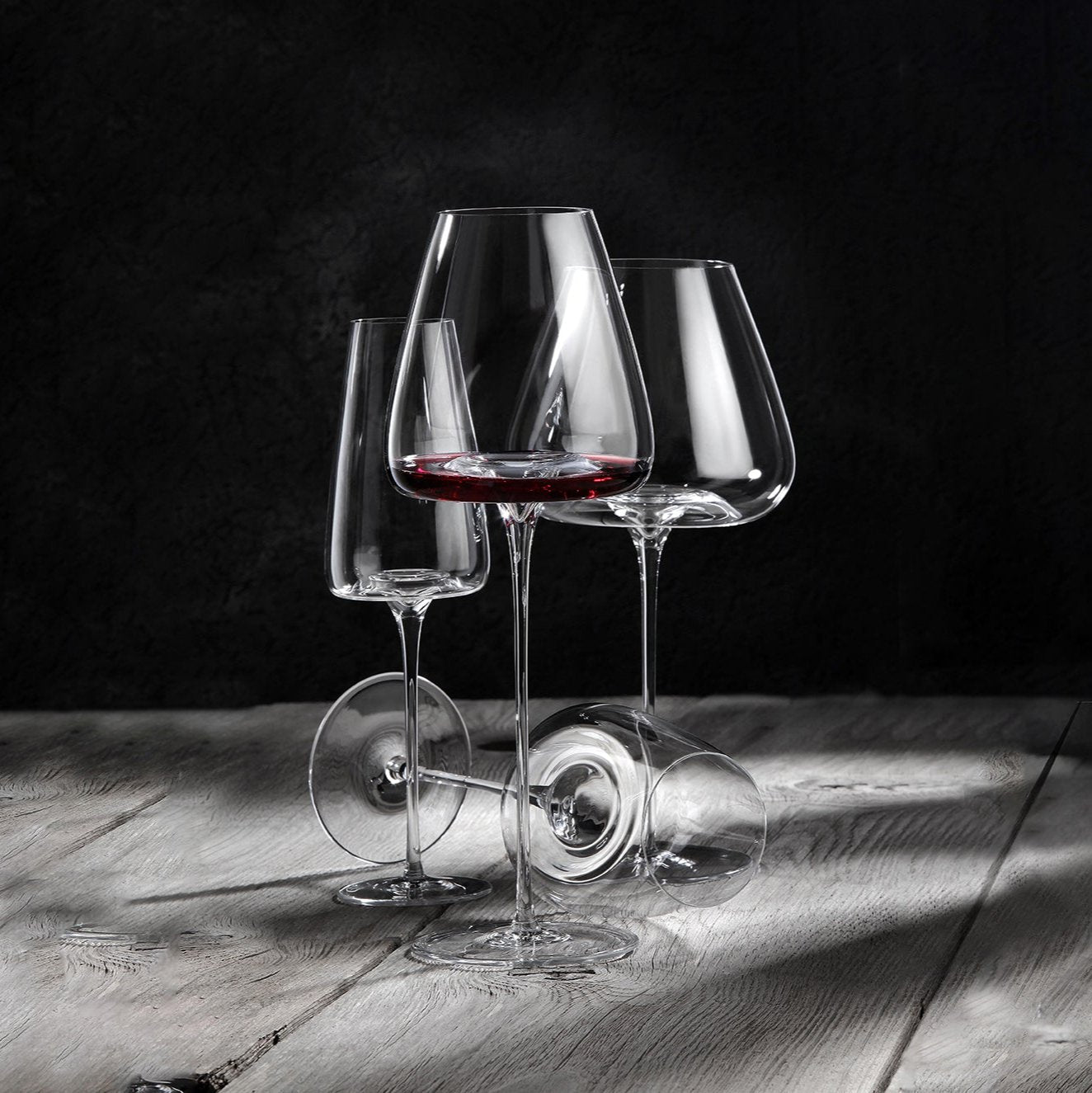 Intense Red Wine Glass