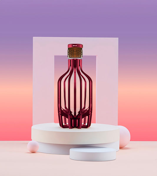 The Cage Decanter, Red