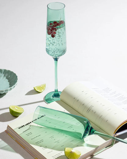 Nature Green Champagne Flute