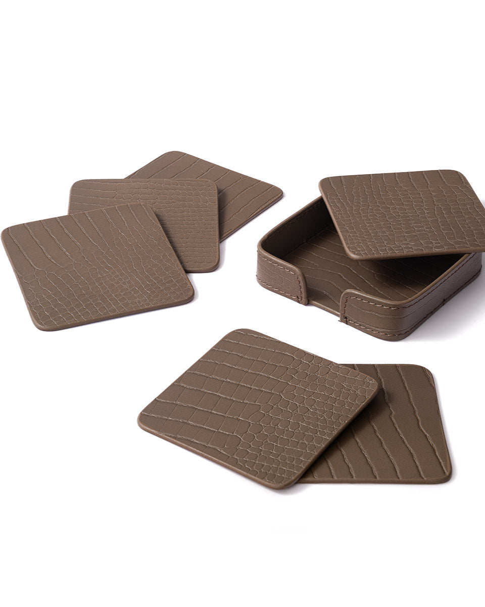 Sterling Square Coaster, Taupe