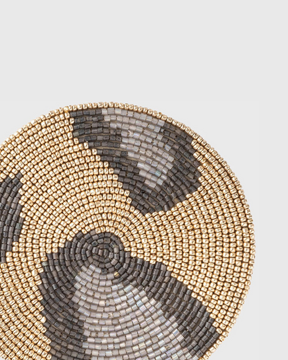 Animal Pattern Coasters, Gold