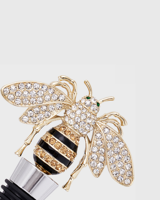Stripey Bee Wine Stopper