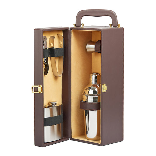 Bar Tools Gift Set - Brown