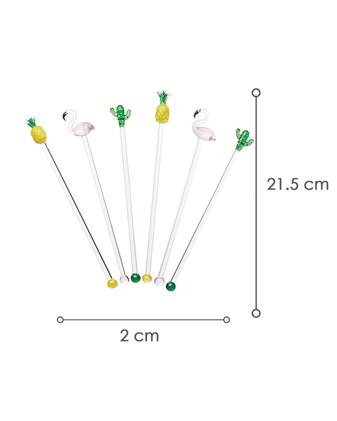 Tropical Glass Stirrers