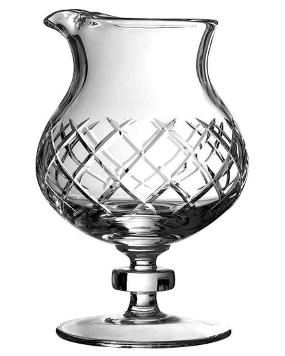 Coley Stemmed Mixing Glass, Diamond Cut