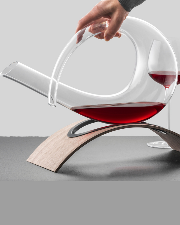 Decanter Carafe On a Wooden Base