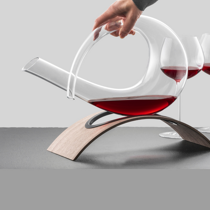 Decanter Carafe On a Wooden Base