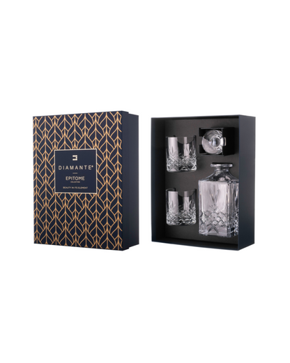 Diamante's Buckingham Whisky Decanter Set From The Bar Collective