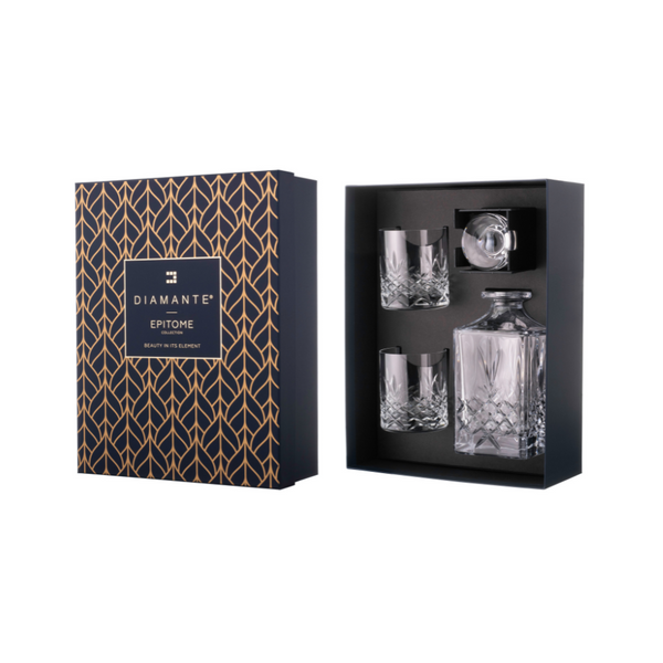 Diamante's Buckingham Whisky Decanter Set From The Bar Collective