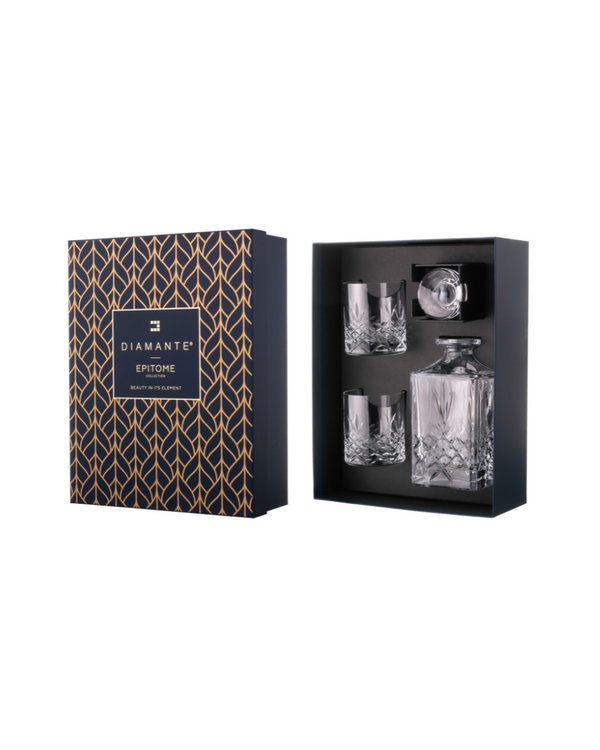 Diamante's Buckingham Whisky Decanter Set From The Bar Collective