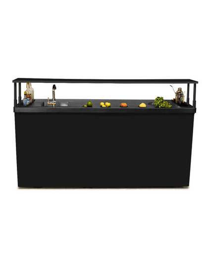 Double Model X Home Bar,  Matt Black Finish