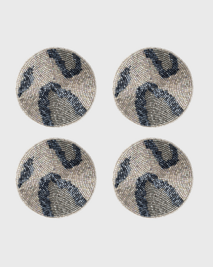 Animal Pattern Coasters, Silver