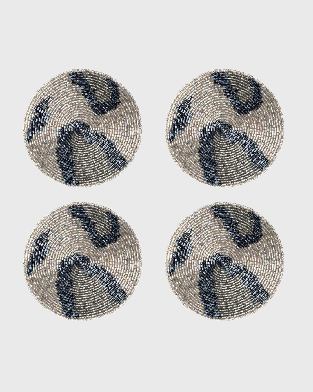Animal Pattern Coasters, Silver