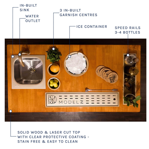 luxurious HAUS OF BARS Model Z Home Bar