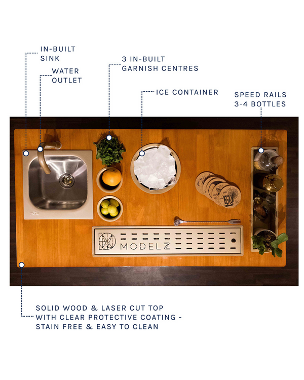 luxurious HAUS OF BARS Model Z Home Bar